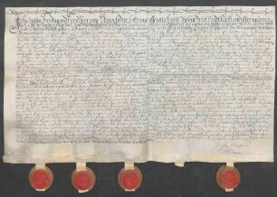 Instrumentum cautionis des Anton Ferdinand von Hanxleden.