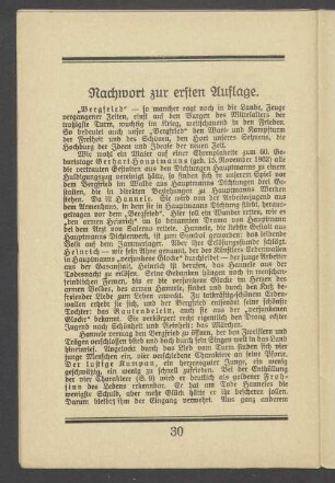 Nachwort zur ersten Auflage