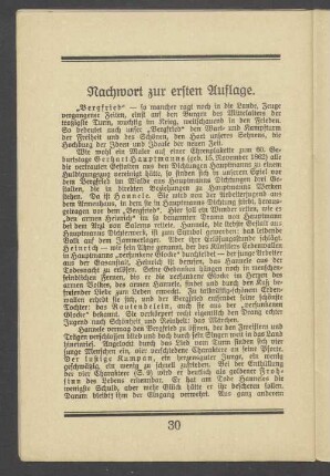 Nachwort zur ersten Auflage