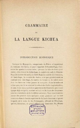 Grammaire et dictionnaire Français-Kichua