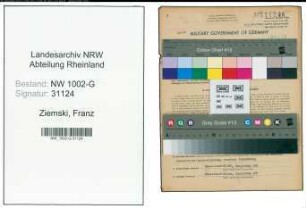 Entnazifizierung Franz Ziemski, geb. 04.08.1903 (Kaufm.Angest.)