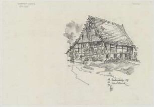 Havixbeck (Kreis Münster): Herkentrup 19. [Haupthaus] (Schaubild)