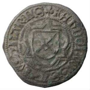 Münze, 1/2 Groschen (Schwertgroschen), 1490