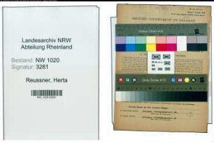 Entnazifizierung Herta Reussner , geb. 16.03.1905 (Berufsberaterin)