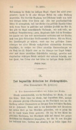 112-130 Das dogmatische Kriterium der Kirchengeschichte : II.