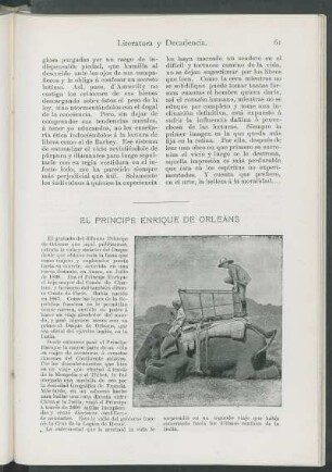 El príncipe Enrique de Orléans.