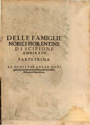 Delle Famiglie Nobili Fiorentine, 1