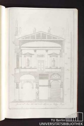 Spaccato dell anti-sala della vecchia libreria, ora Palazzo Regio