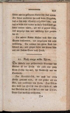 23. Noch einige wilde Thiere