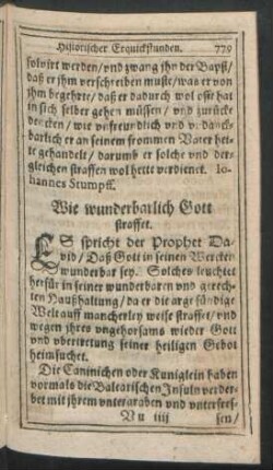 Wie wunderbarlich Gott straffet.