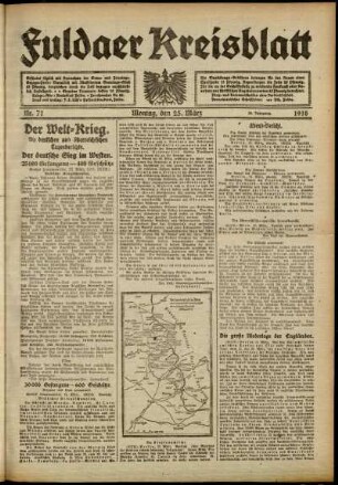 Ausgabe vom Montag, den 25. März 1918.