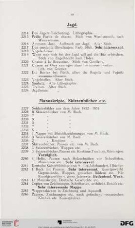 Jagd (Nr. 2214-2226)