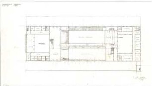 Gsaenger, Gustav; Nürnberg; Stadthalle - Grundriss 1. OG