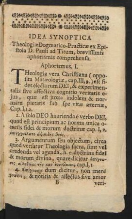 Idea Synoptica