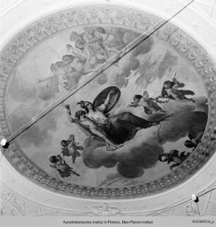Deckendekorationen mit Minerva und Personifikationen der Künste : Minerva und andere olympische Götter