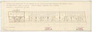 Wohnhausbebauung Seegefelder-, Wustermarker-, Nauener Straße, Berlin-Spandau: Baublock I für Rahlfs und Uhlen: Grundriss Dachgeschoss 1:100