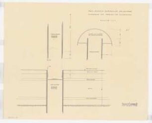 Grünflächen am Max-Planck-Gymnasium, Düsseldorf: Entleerung und Überlauf für Wasserbecken Schnitt 1:1
