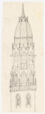 Unzugeordnete Kirchen-Projekte (Skizzen): Kirchturm
