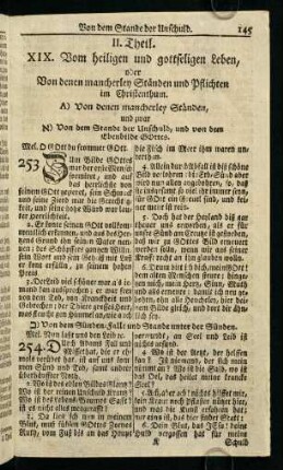 145-311, A) Von denen mancherley Ständen, und zwar