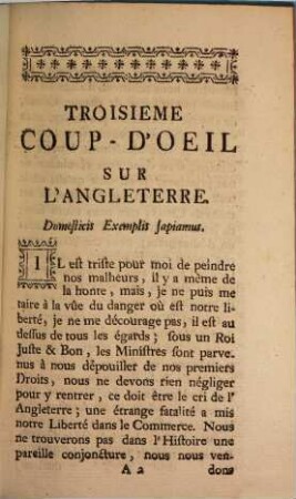Coup-D'Oeil Sur L'Angleterre, 3