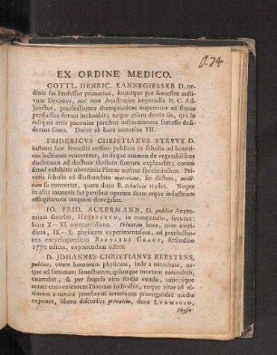 Ex Ordine Medico.