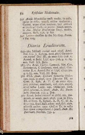 Diaria Eruditorum.
