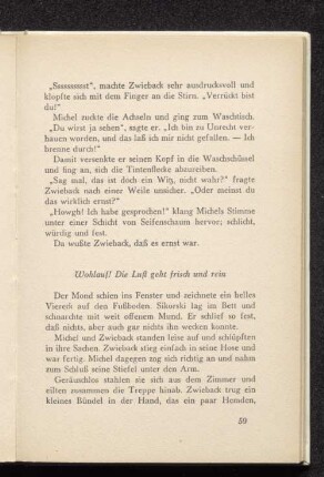 Wohlauf! Die Luft geht frisch und rein