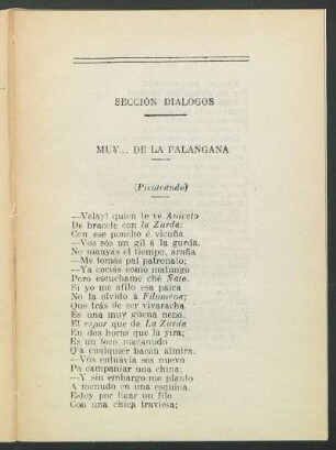 Sección diálogos