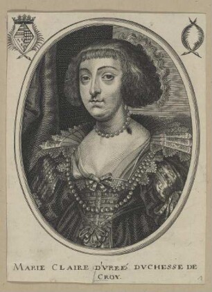 Bildnis der Marie Claire d'Vreé de Croy
