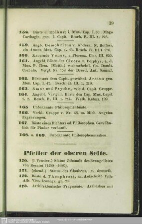 Pfeiler der oberen Seite