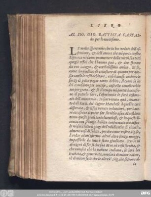 Al Sig. Gio. Battista Castaldo per lo medesimo.