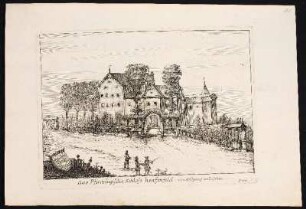 Das Pfinzingische Schloss henffenfeld. von Aufgang anzusehen. - Pfinzingschloss, Henfenfeld