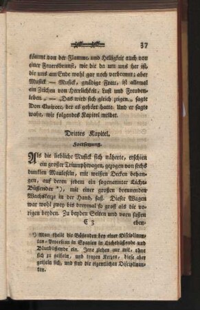 Drittes Kapitel. Fortsetzung