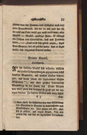 Drittes Kapitel. Fortsetzung