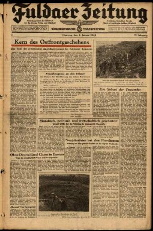 Ausgabe vom Dienstag, den 04. Januar 1944.