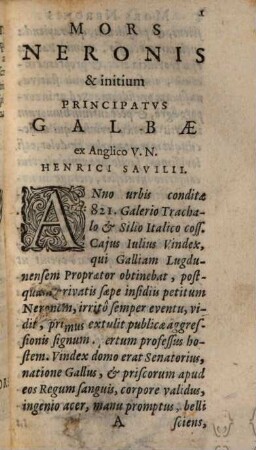 In Taciti Historias et Agricolae vitam, et Commentarius militia romana