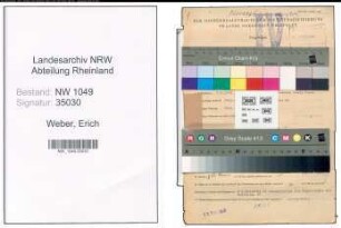 Entnazifizierung Erich Weber , geb. 07.02.1906 (Arzt)