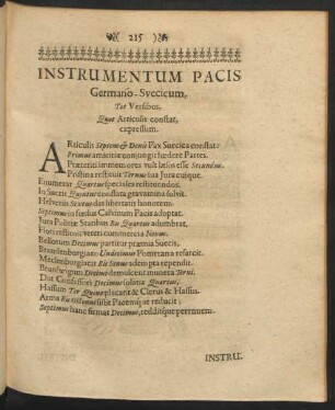 Instrumentum Pacis Germano-Suecicum