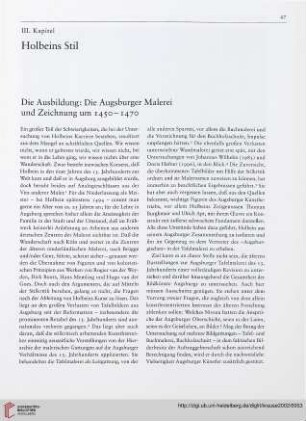III. Kapitel: Holbeins Stil