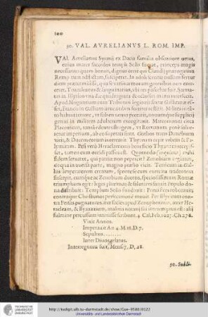 50. Val. Aurelianus L. Rom. Imp.