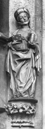 St. Margarethen bei Knittelfeld, Steiermark, Steinplastik, farbig gefasst, Maria Magdalena
