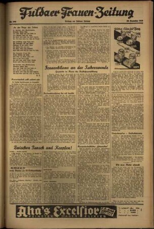 Zweite Ausgabe vom Mittwoch, den 29. Dezember 1937.
