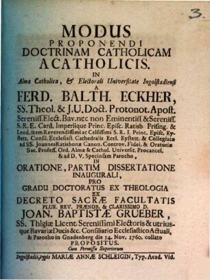 Modus proponendi doctrinam catholicam acatholicis