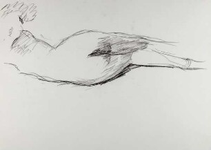 Ohne Titel (Liegender Akt Rückenansicht)