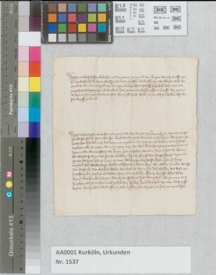 Fehdebrief des Kraft von Saffenberg und seiner Helfer gegen die Gemeinden Kerpen und Lommersum.