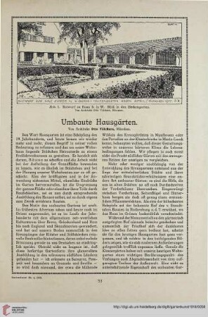 31: Umbaute Hausgärten
