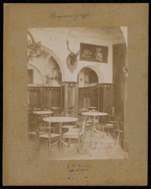 Gaststätte »Zum Bauerngirgl«, München: Ausschnitt Innenraum
