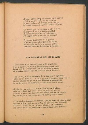 Las palabras del muchacho