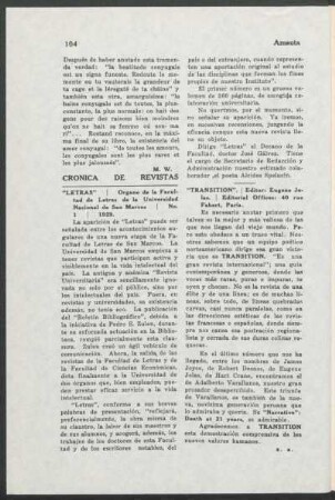 Crónica de Revistas