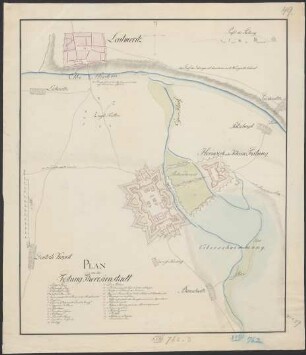 Plan von der Festung Theresienstadt